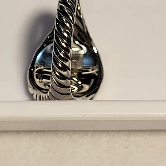 David Yurman Sterling Silver Sculpted Cable Pinky Ring. #195 - Picture 6 of 11